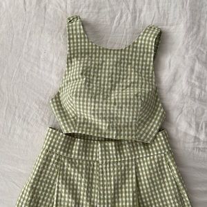 Matching gingham set by ZARA